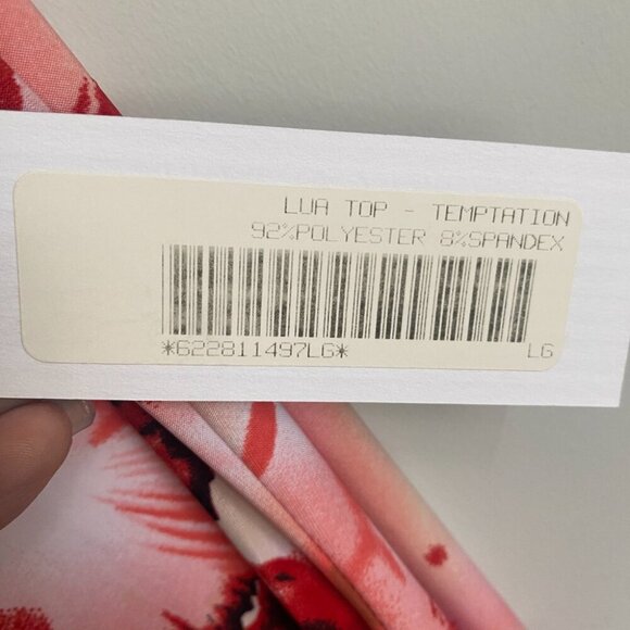 Franco Mirabelli Lua Sleeveless Stretch Tank Top Temptation Size L - Picture 3 of 4